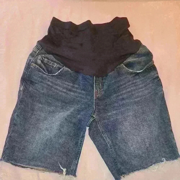 Maternity Denim Shorts - Picture 1 of 4